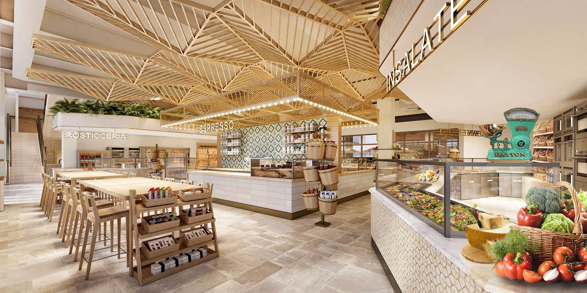 La Centrale: Elevating The Food Hall Experience With Light